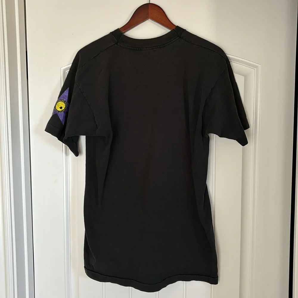 Vintage 1980 Single Stitch Tennis Livermore Black TShirt Fruit Of The Loom Large